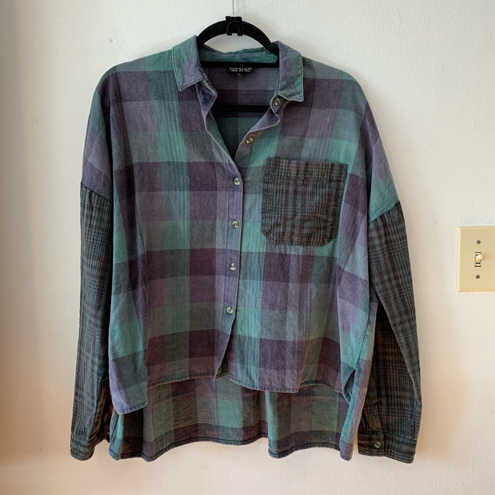 Topshop Mismatched Flanel